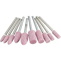 WNJ-Tools 10pcs abrasiva montada Piedra cilíndrica for Dremel 3000 4000 Herramientas rotativas muela abrasiva Stone Head…